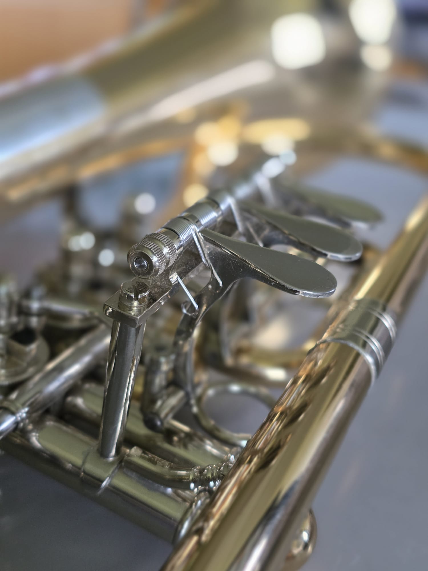 Detail der Trompetenventile